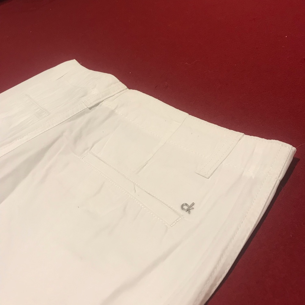 Men’s white Calvin Klein shorts